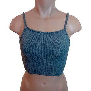 Women's Topshop Heavyweight Ribbed Crop Top Casual Tank Top Everyday Summer US 4